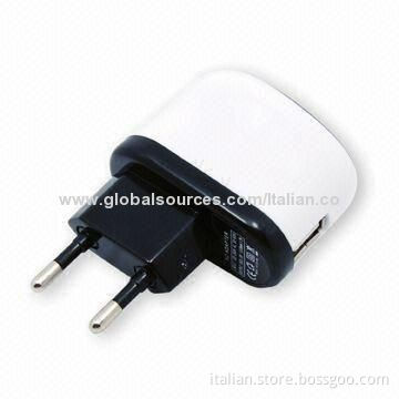 12-24V DC USB mobile travel charger, made of ABS, 5V/1A rated output